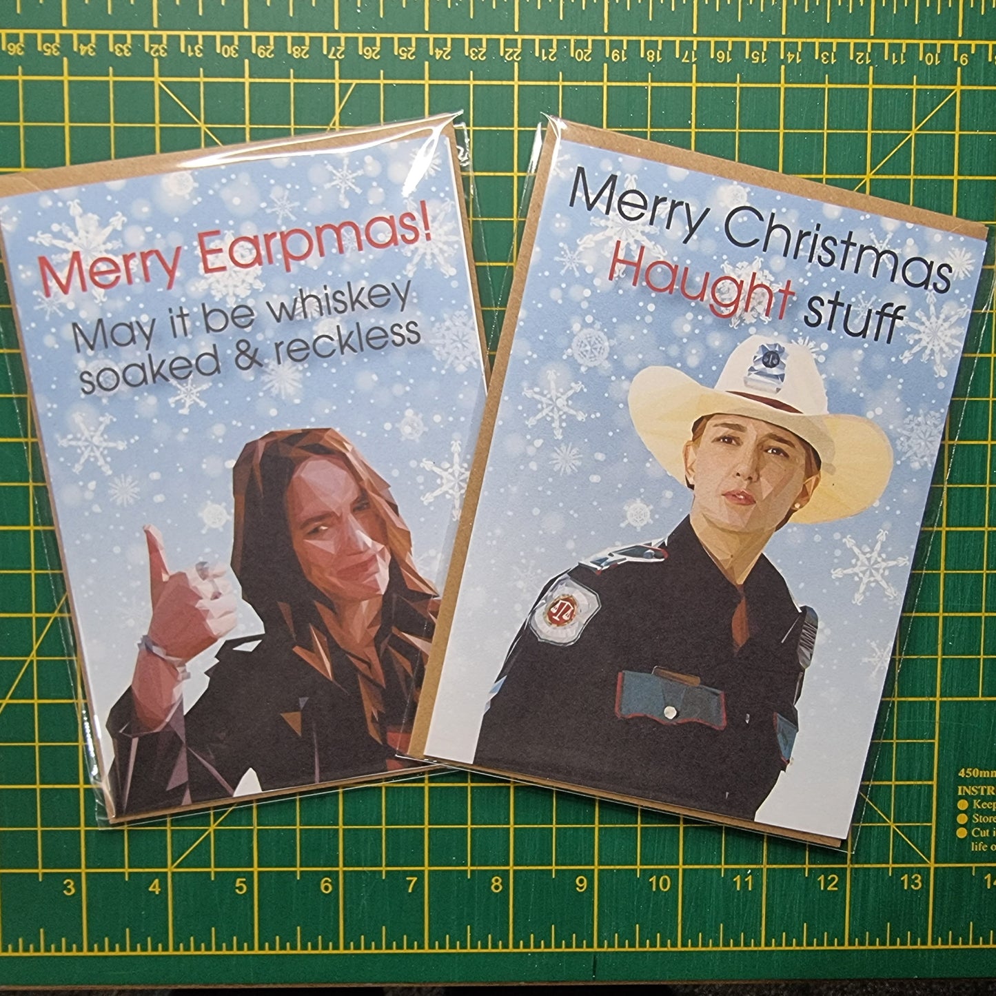 Nicole Haught Christmas card | Wynonna Earp