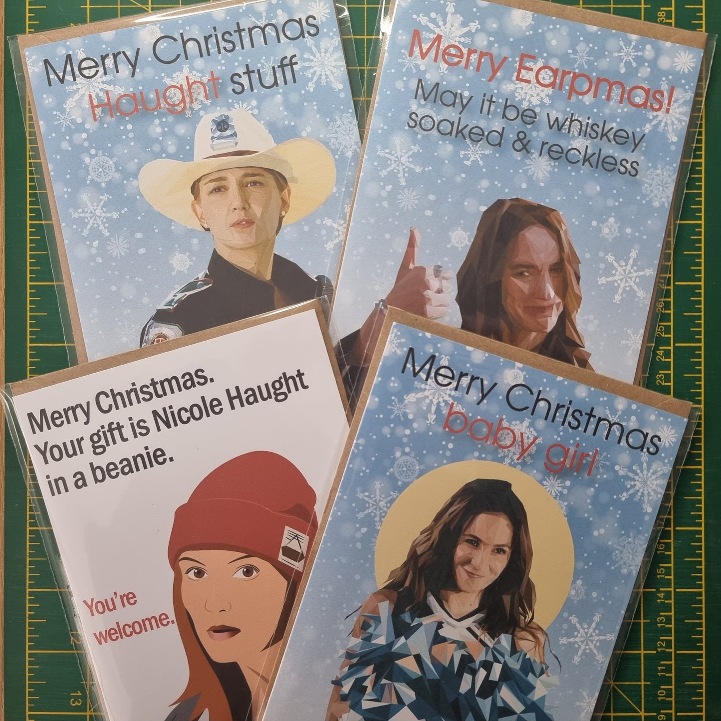 Nicole Haught Christmas card | Wynonna Earp