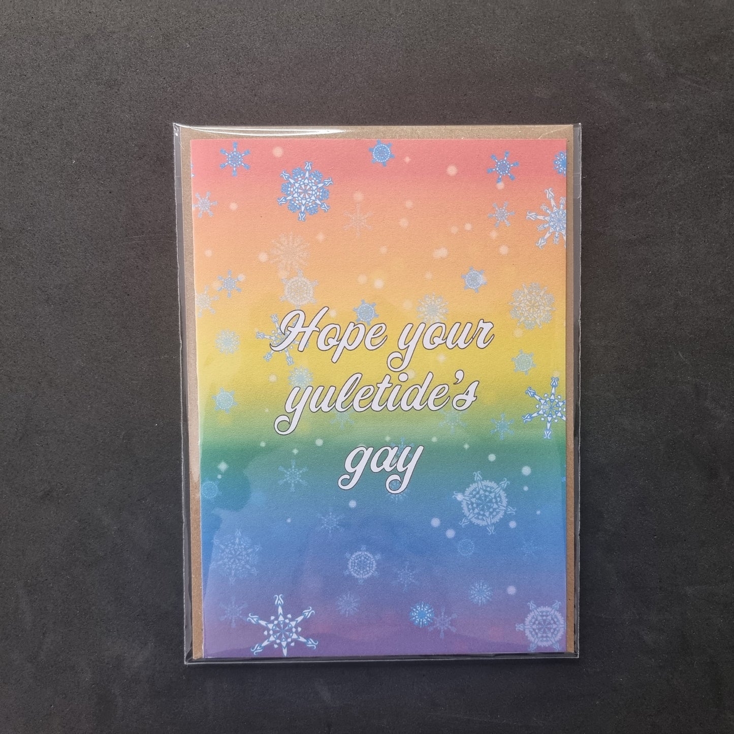 'Hope Your Yuletide's Gay' Christmas Card | LGBT Pride card