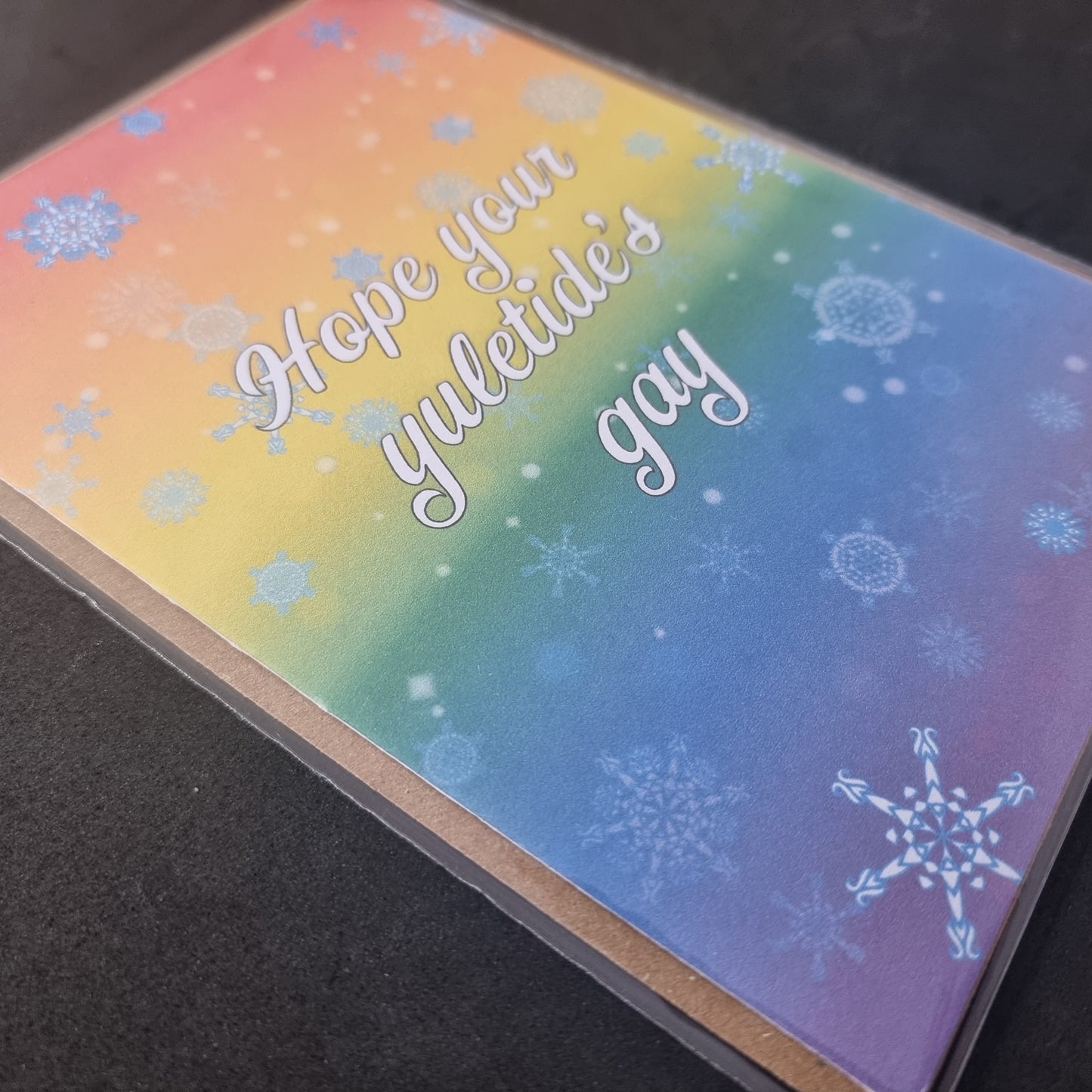 'Hope Your Yuletide's Gay' Christmas Card | LGBT Pride card