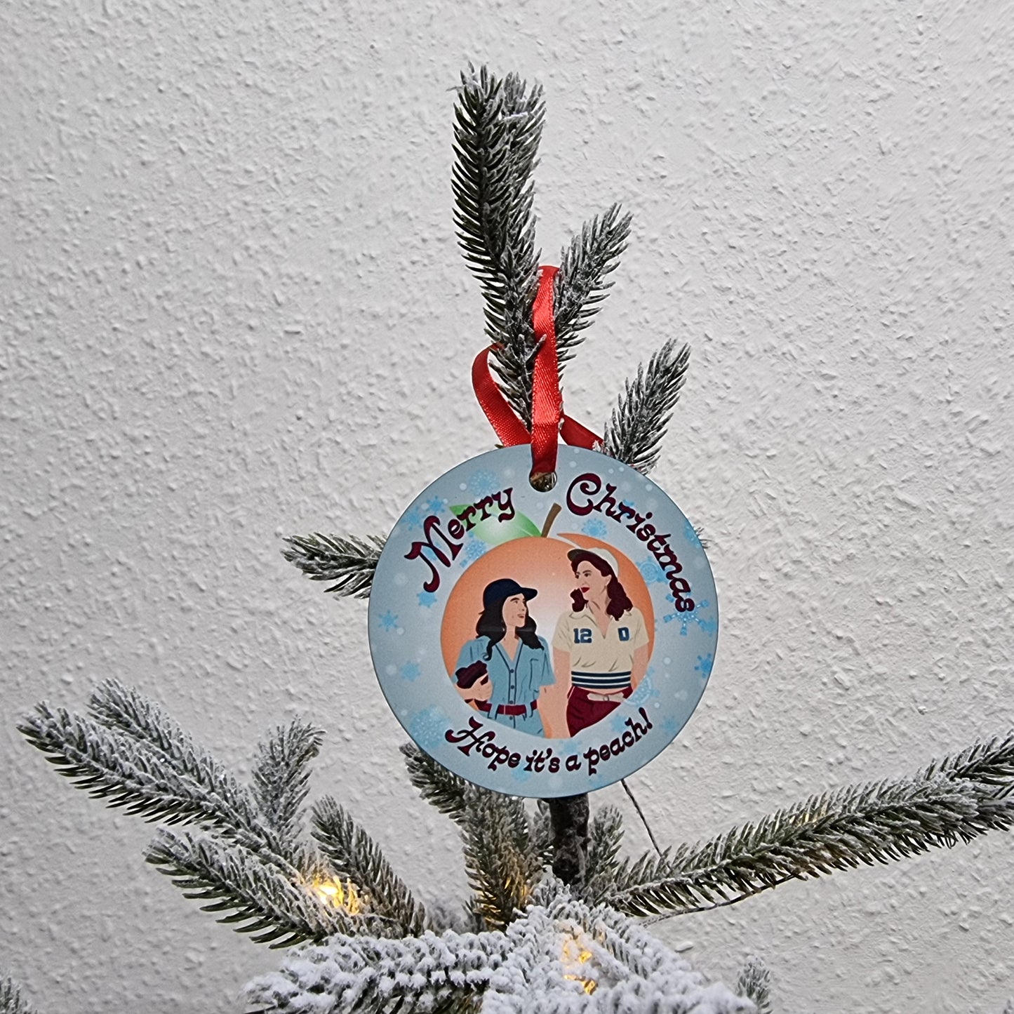 A League of Their Own Christmas decoration | Greta and Carson tree ornament
