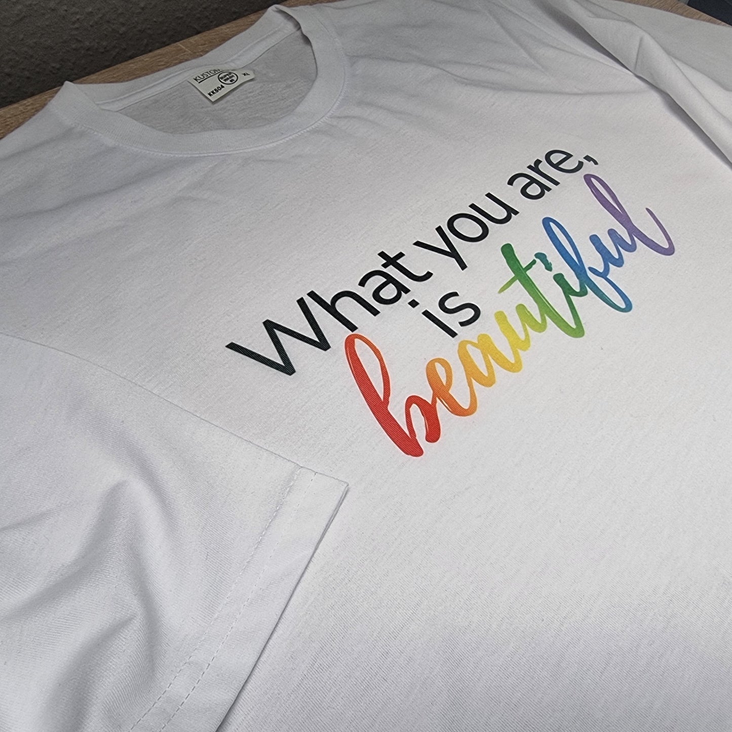 What you are is beautiful t-shirt | LGBT pride gift | Coming out present