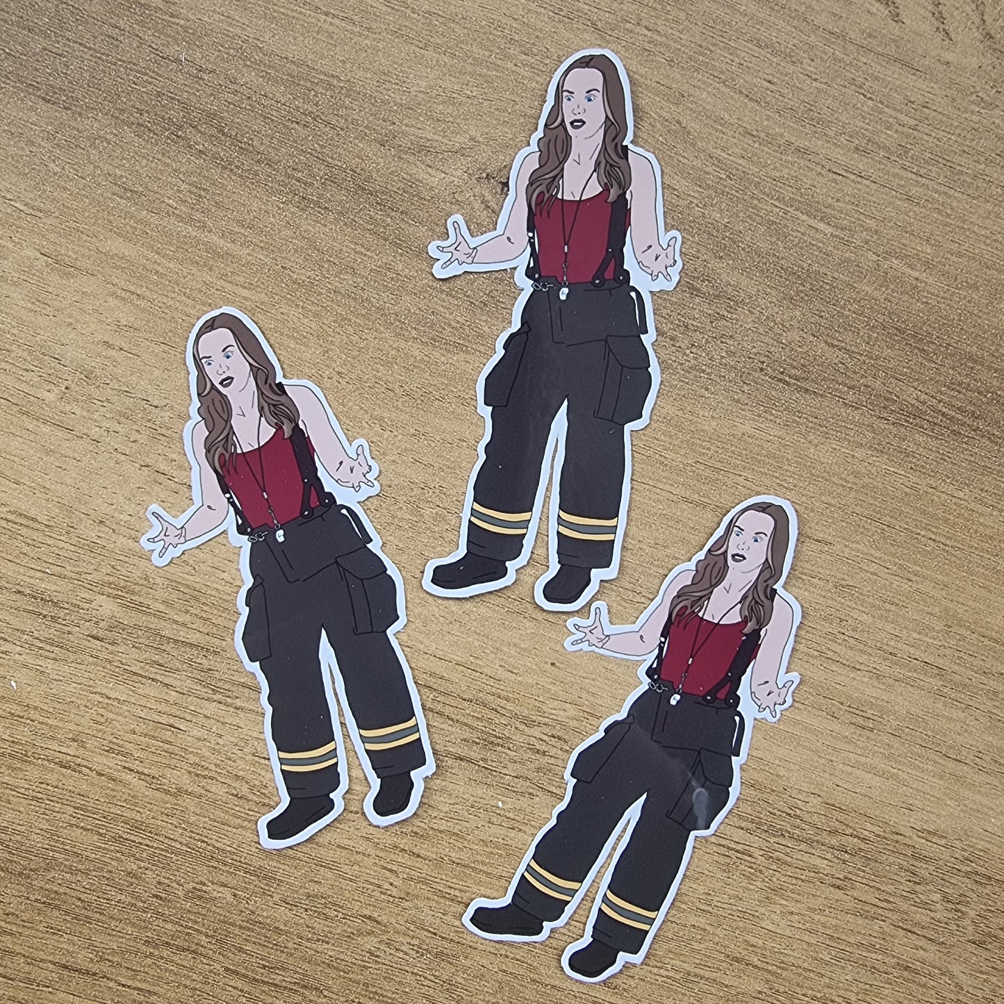 Maya Bishop Firefighter uniform | Station 19 sticker