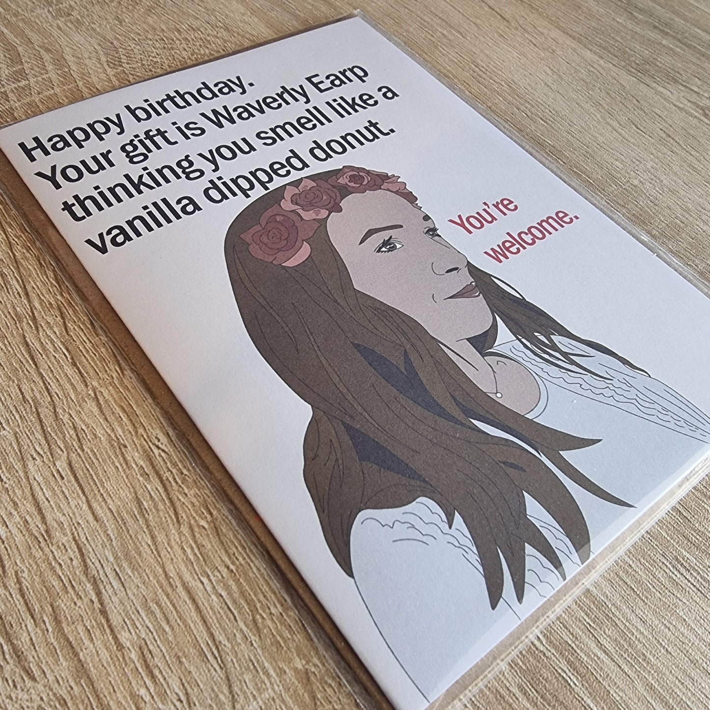 Waverly Earp AU birthday card | Wynonna Earp card