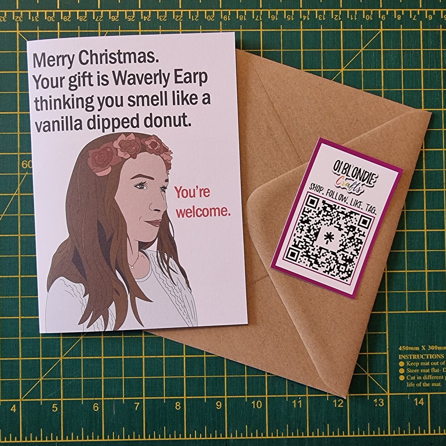 Waverly Earp AU christmas card | Wynonna Earp card