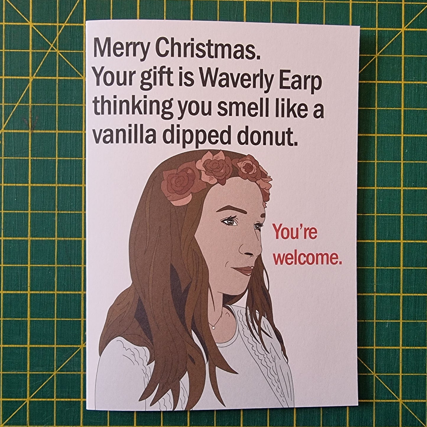 Waverly Earp AU christmas card | Wynonna Earp card