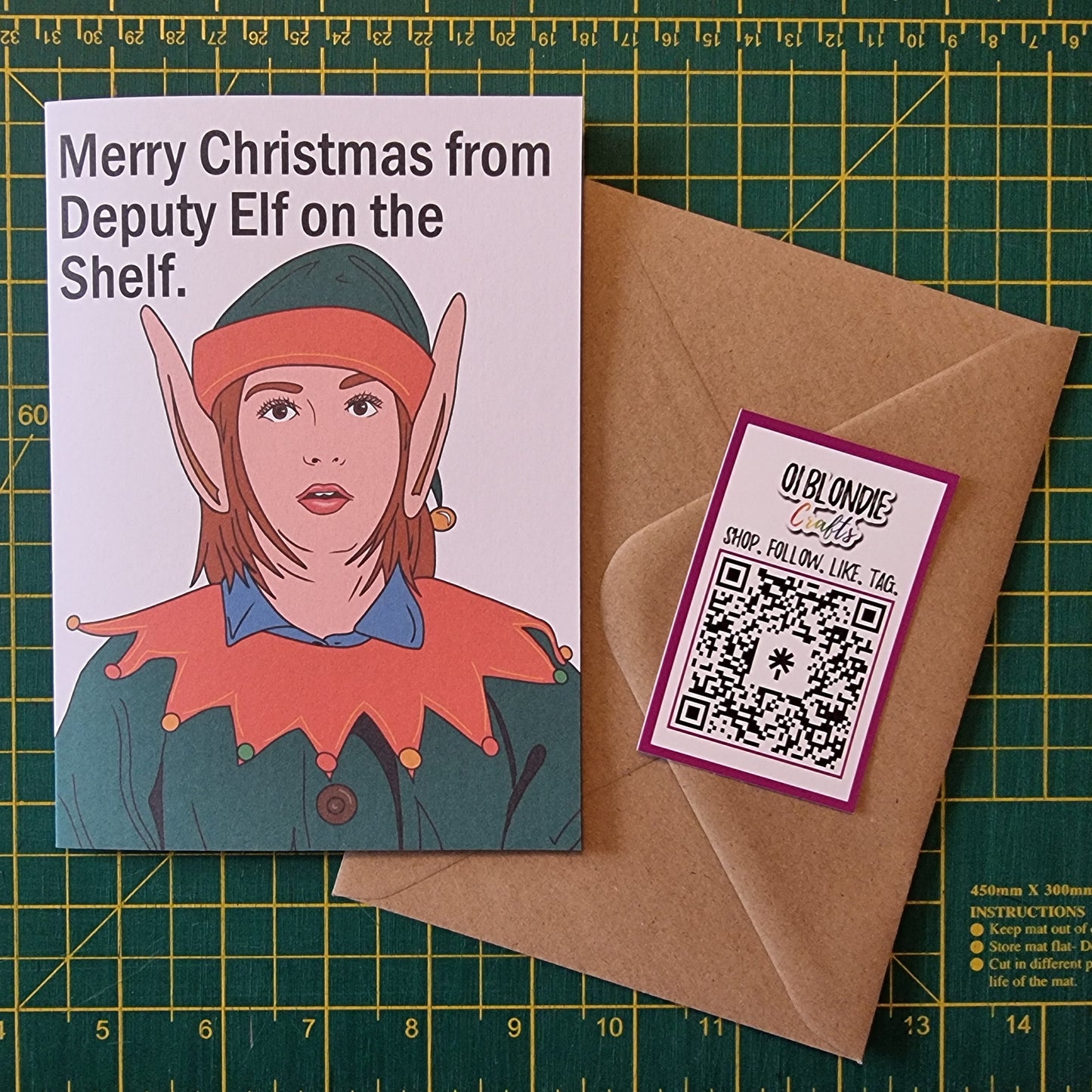 'Deputy Elf on the shelf' Christmas card | Wynonna Earp card