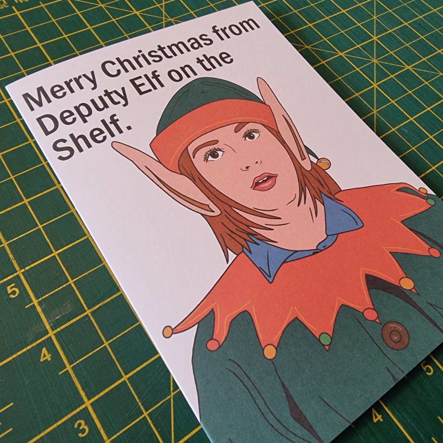 'Deputy Elf on the shelf' Christmas card | Wynonna Earp card