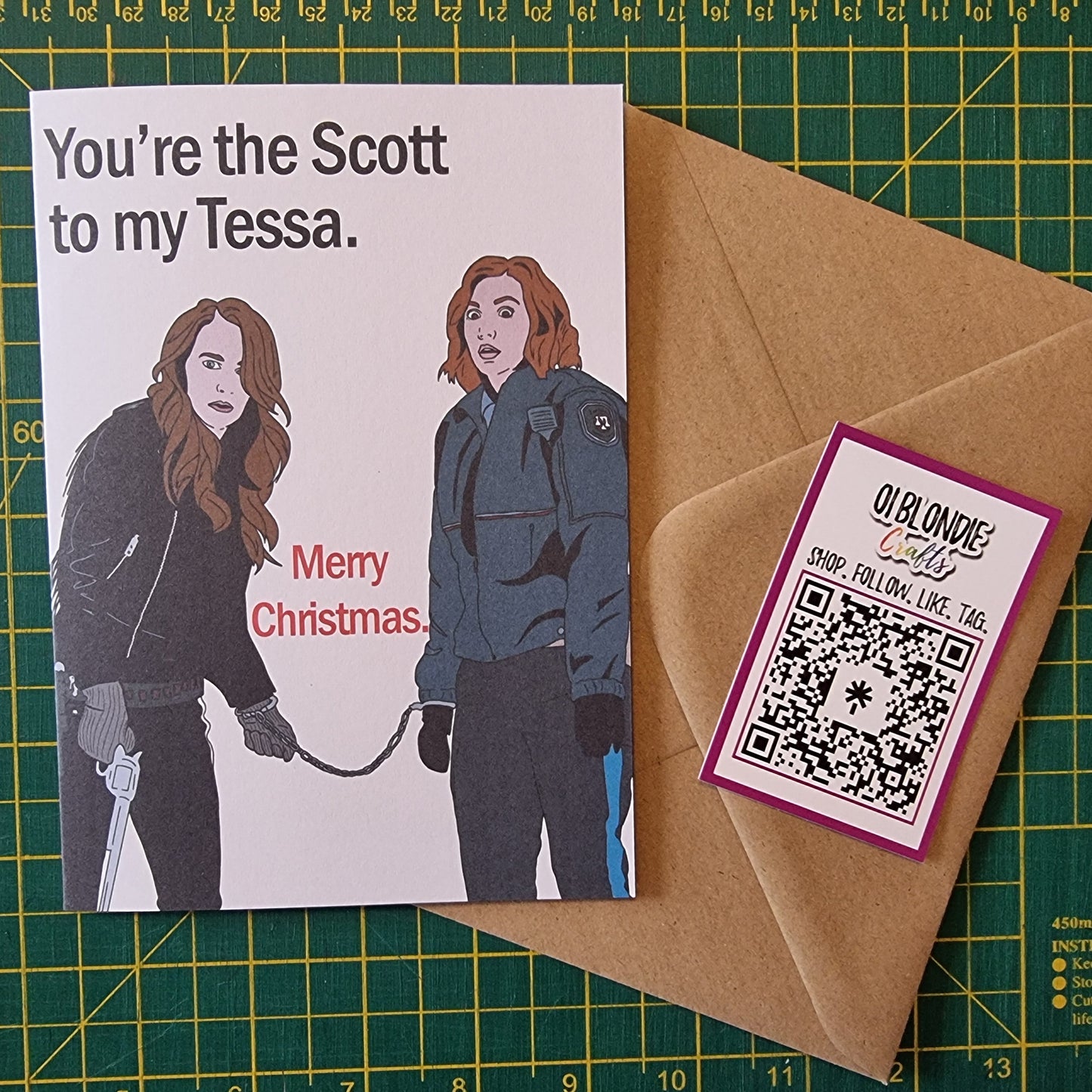 'You're the Scott to my Tessa' Christmas card | Wynonna Earp card