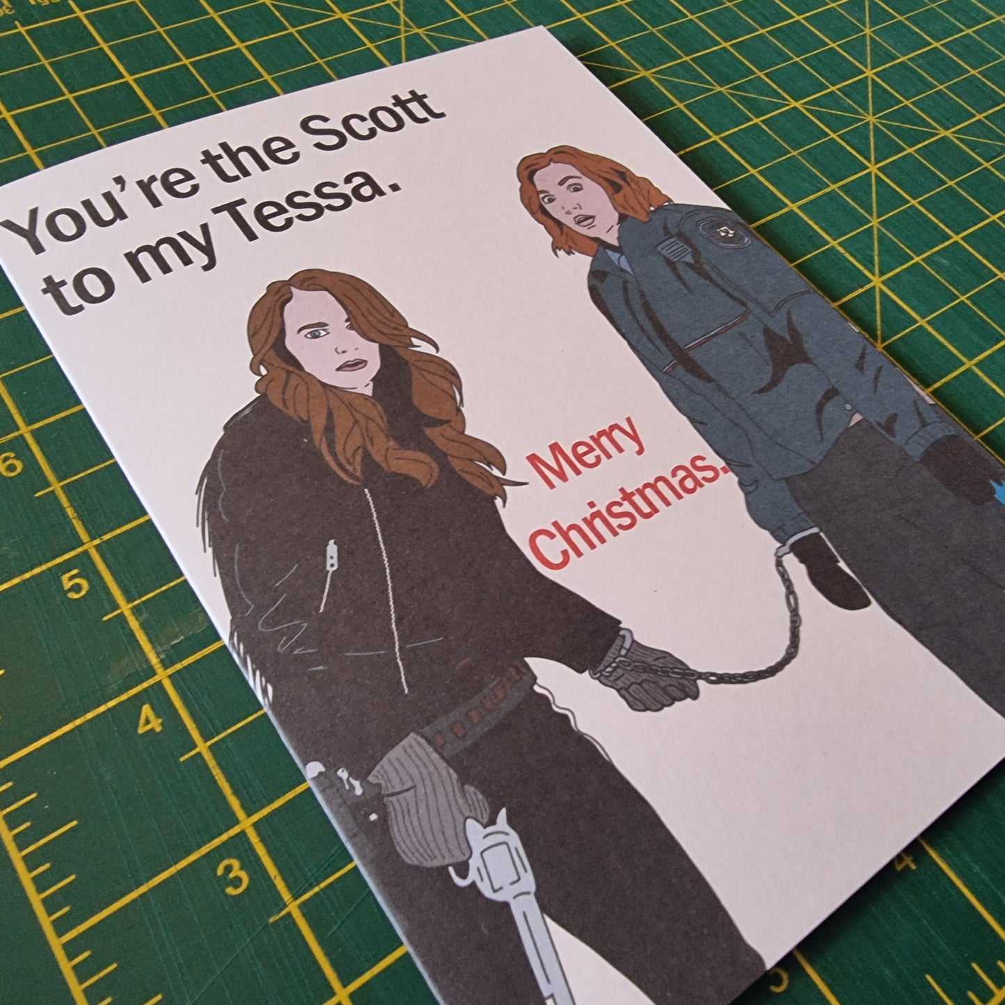 'You're the Scott to my Tessa' Christmas card | Wynonna Earp card