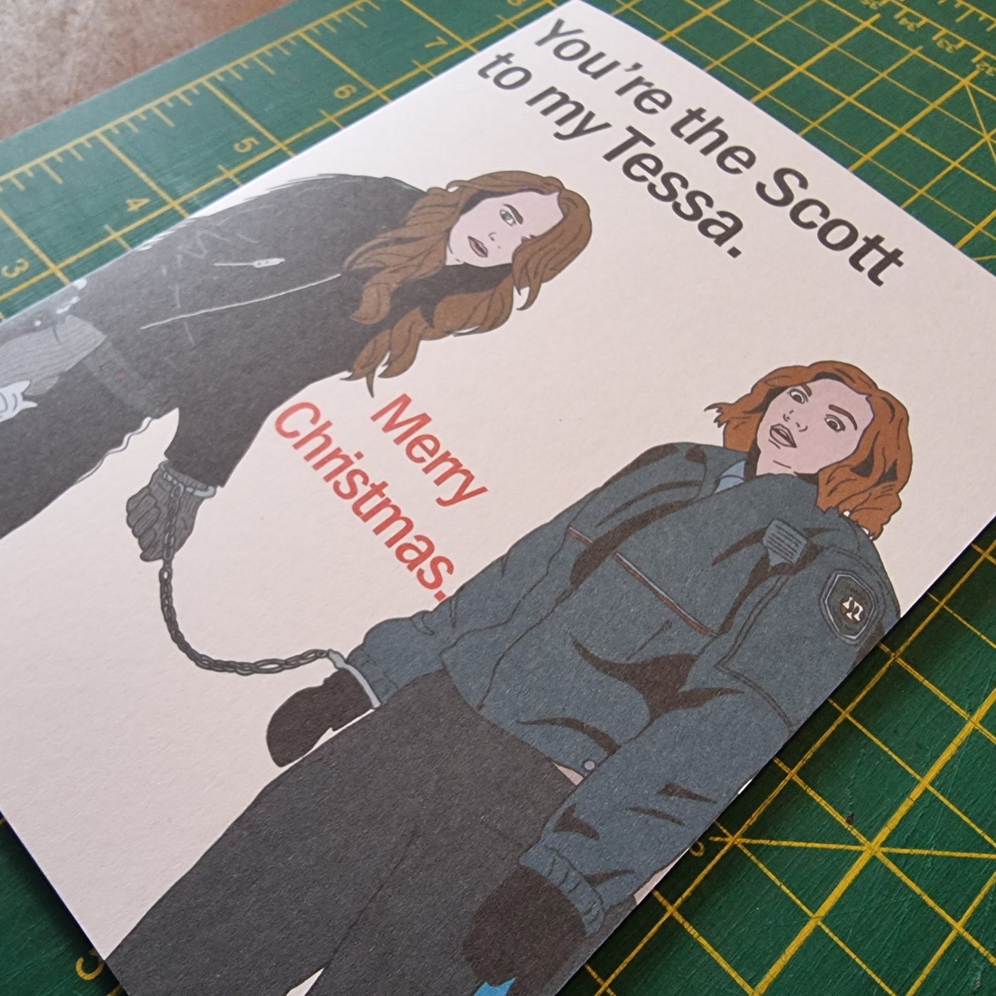 'You're the Scott to my Tessa' Christmas card | Wynonna Earp card