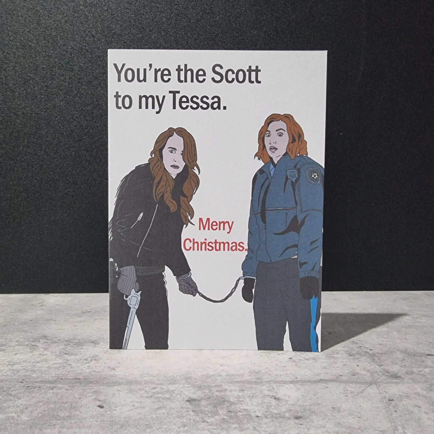 'You're the Scott to my Tessa' Christmas card | Wynonna Earp card