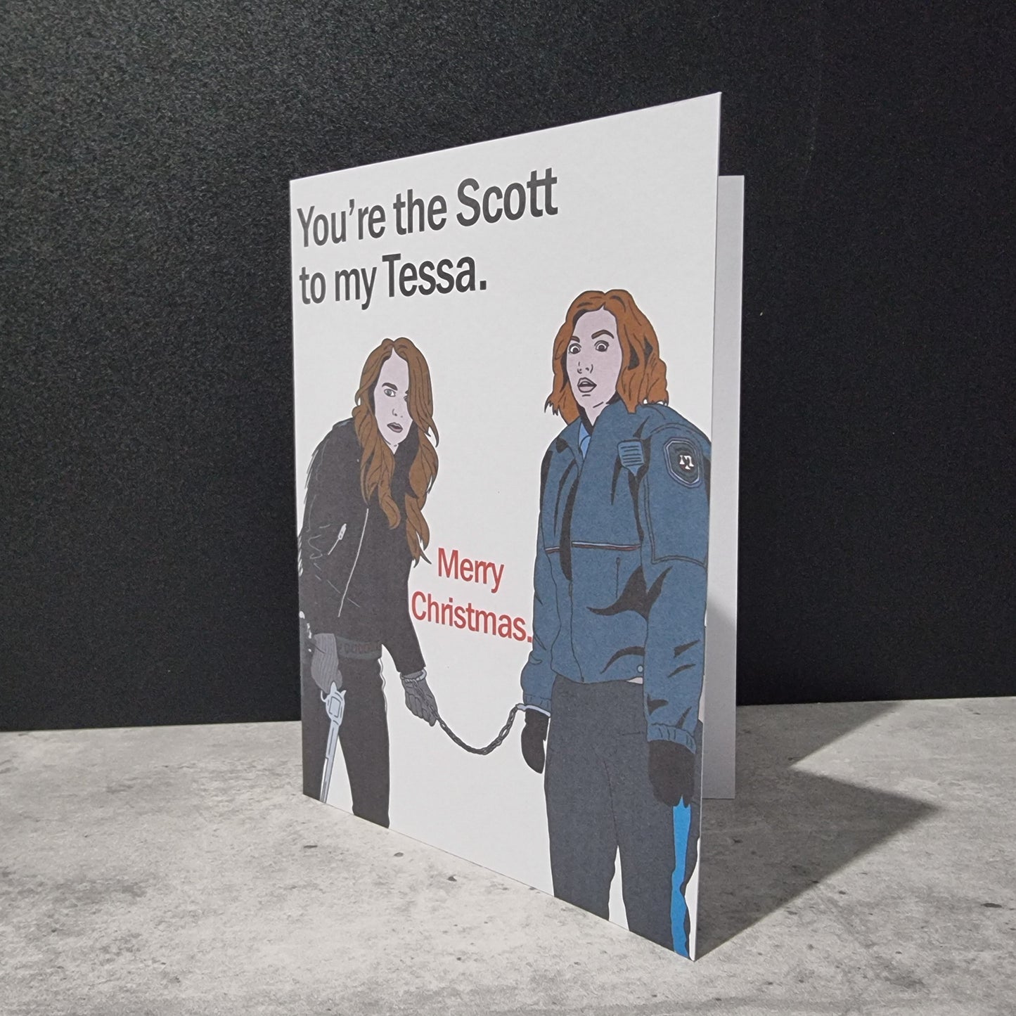 'You're the Scott to my Tessa' Christmas card | Wynonna Earp card