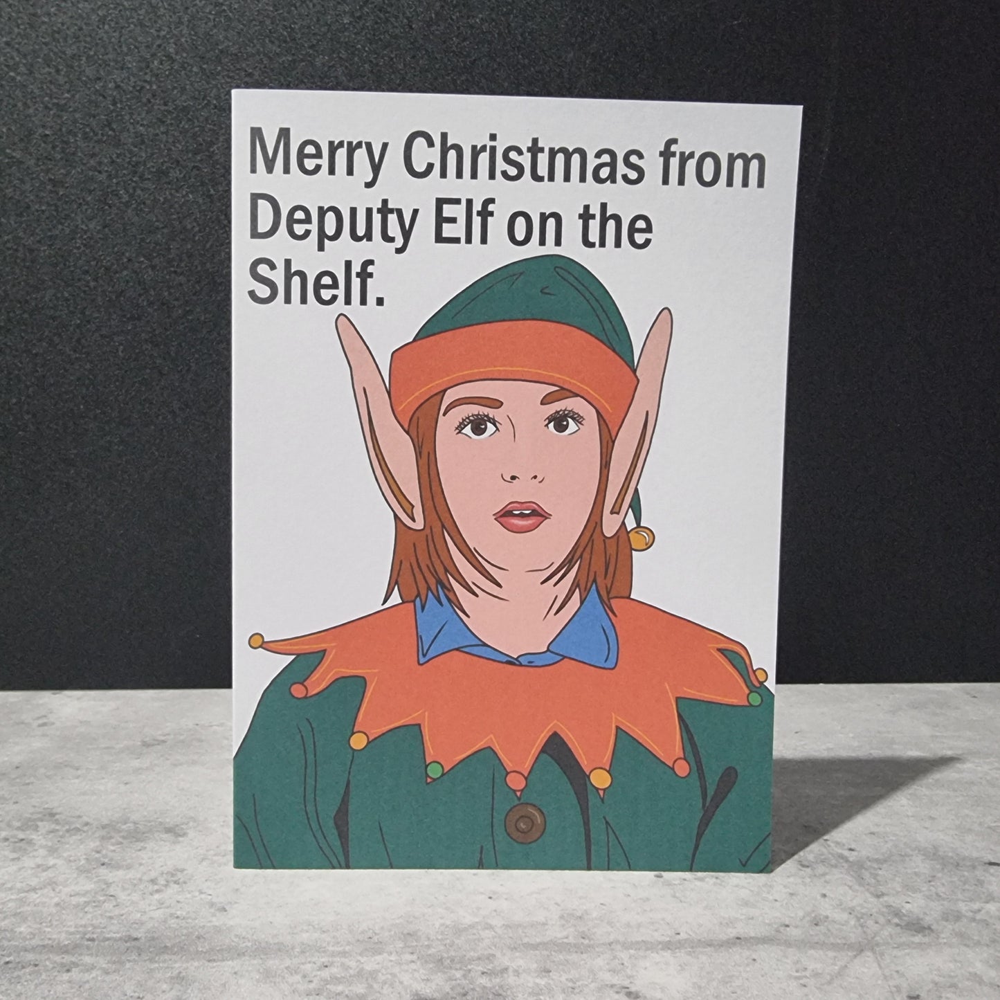 'Deputy Elf on the shelf' Christmas card | Wynonna Earp card