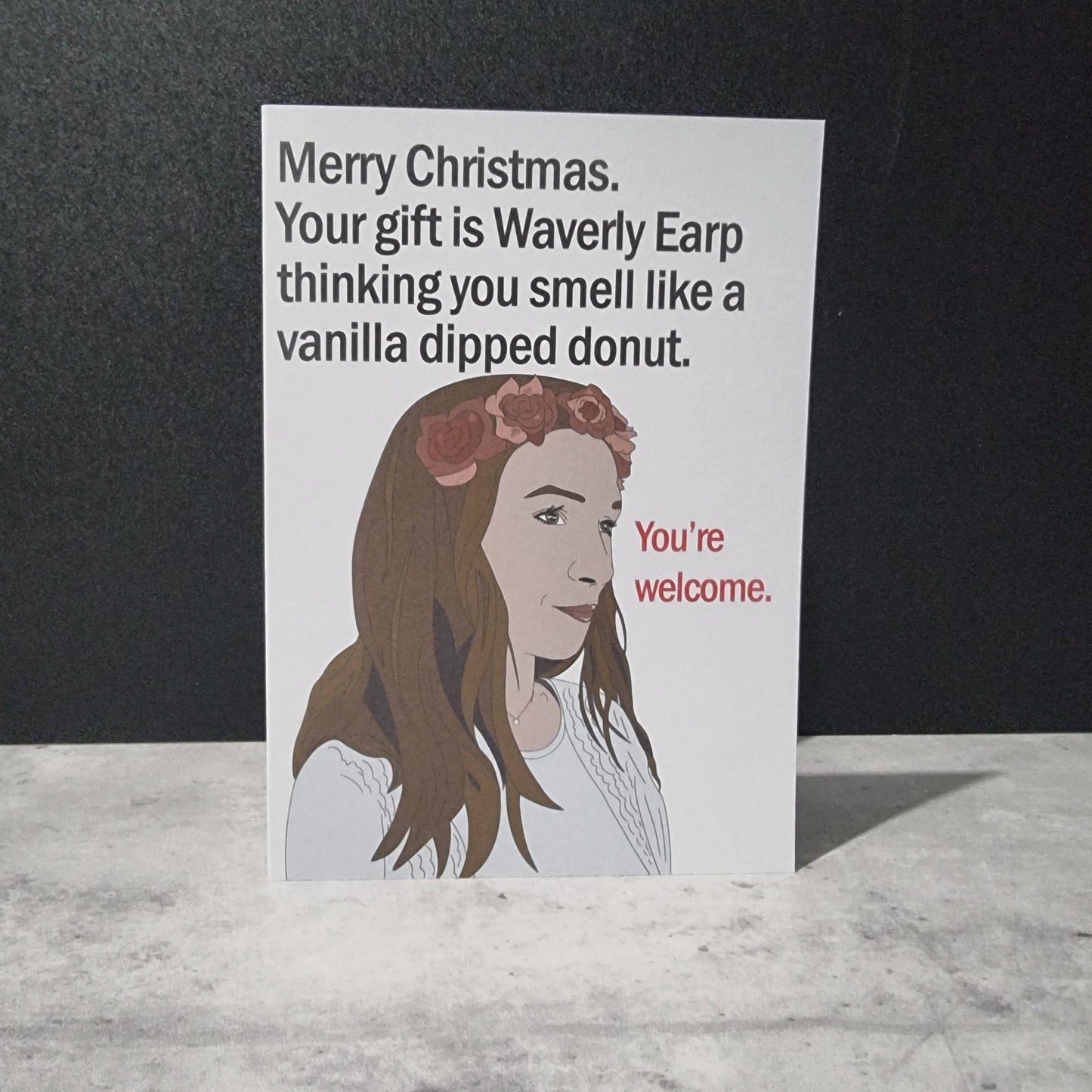 Waverly Earp AU christmas card | Wynonna Earp card