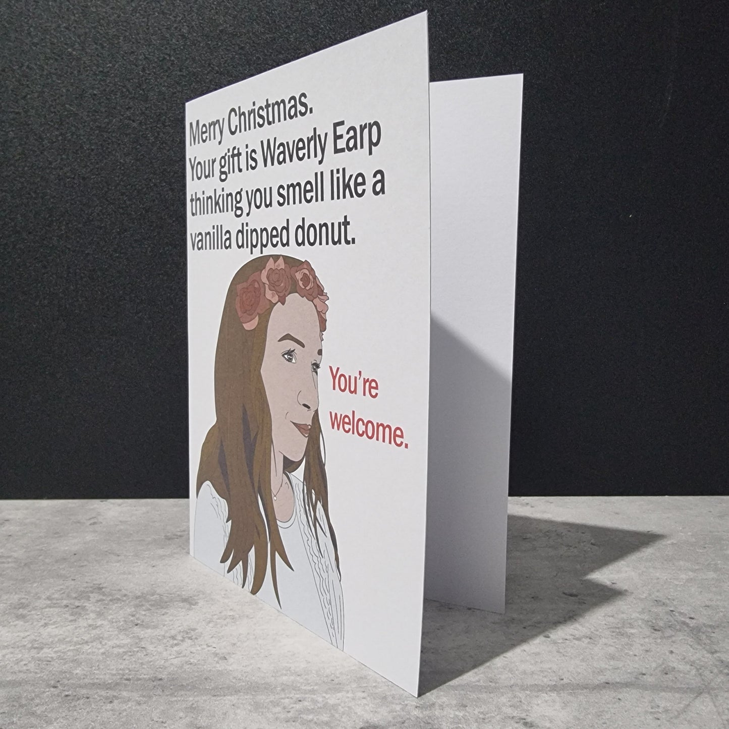 Waverly Earp AU christmas card | Wynonna Earp card