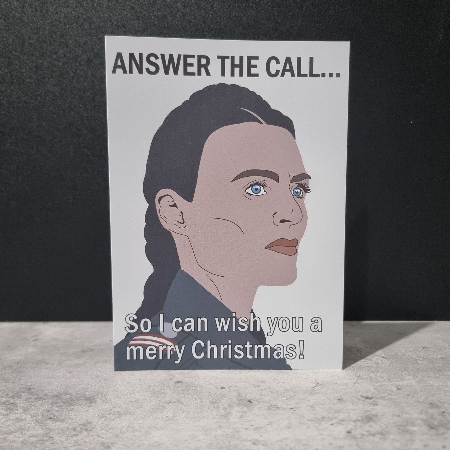 'Answer the call' Christmas card | Motherland Fort Salem Christmas card