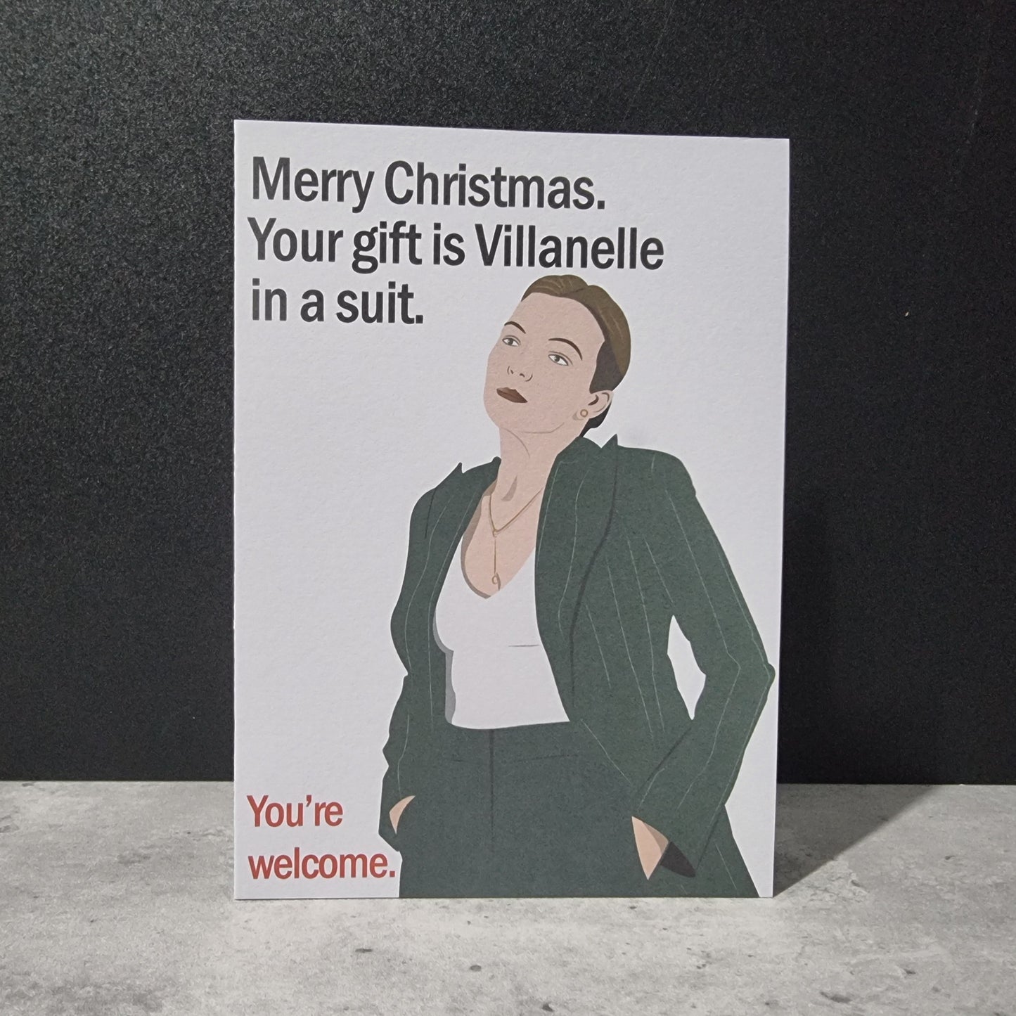 Villanelle Christmas card | Killing Eve