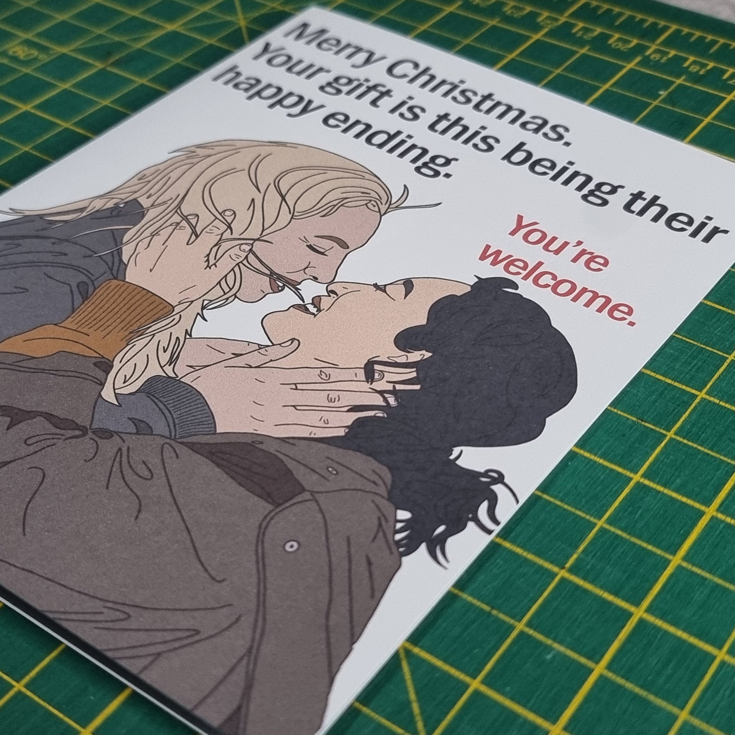 VillanEve 'The end' Christmas card | Killing Eve