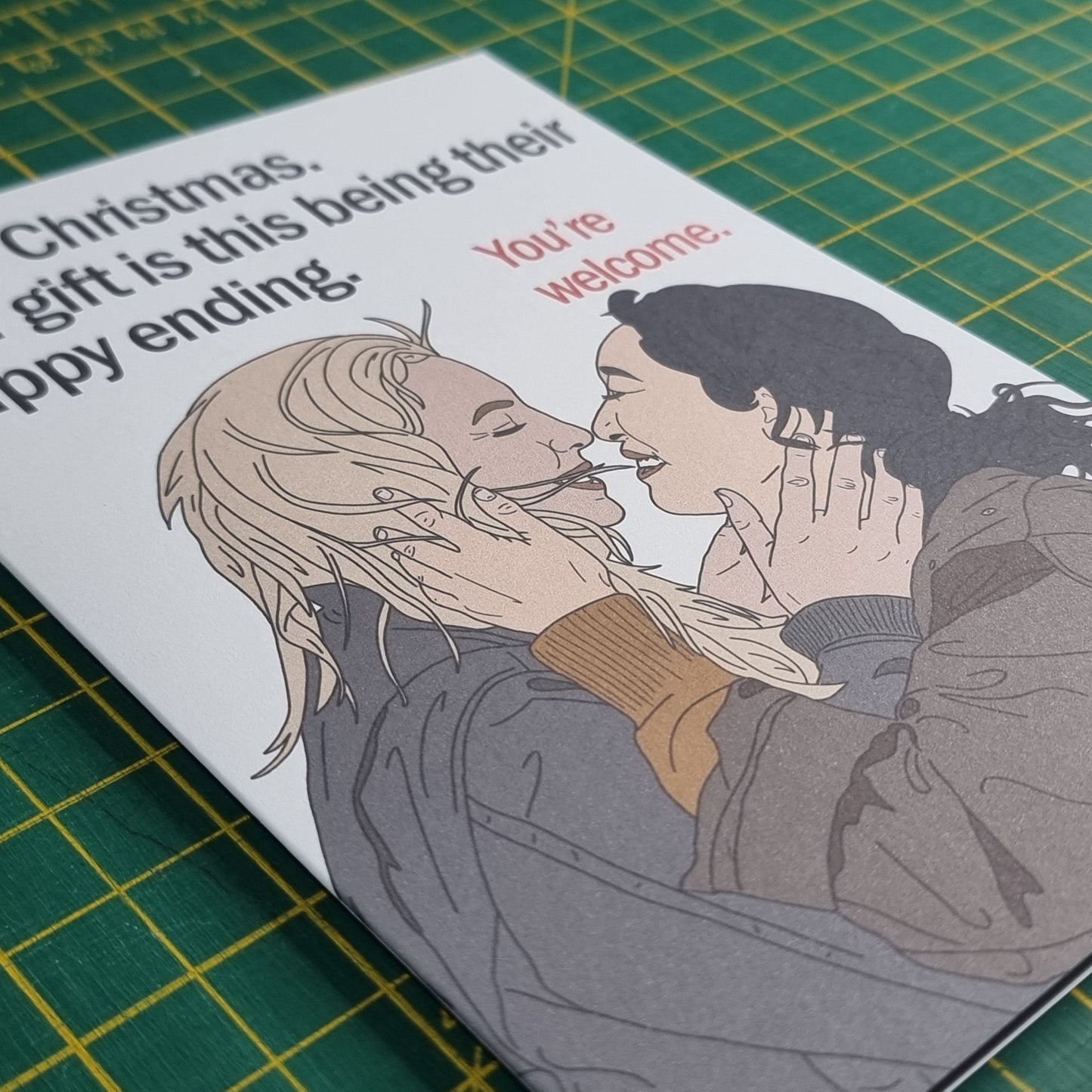 VillanEve 'The end' Christmas card | Killing Eve