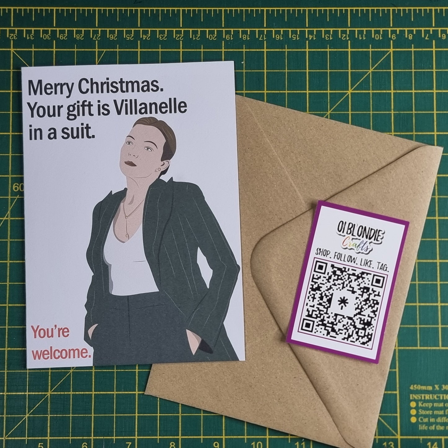 Villanelle Christmas card | Killing Eve