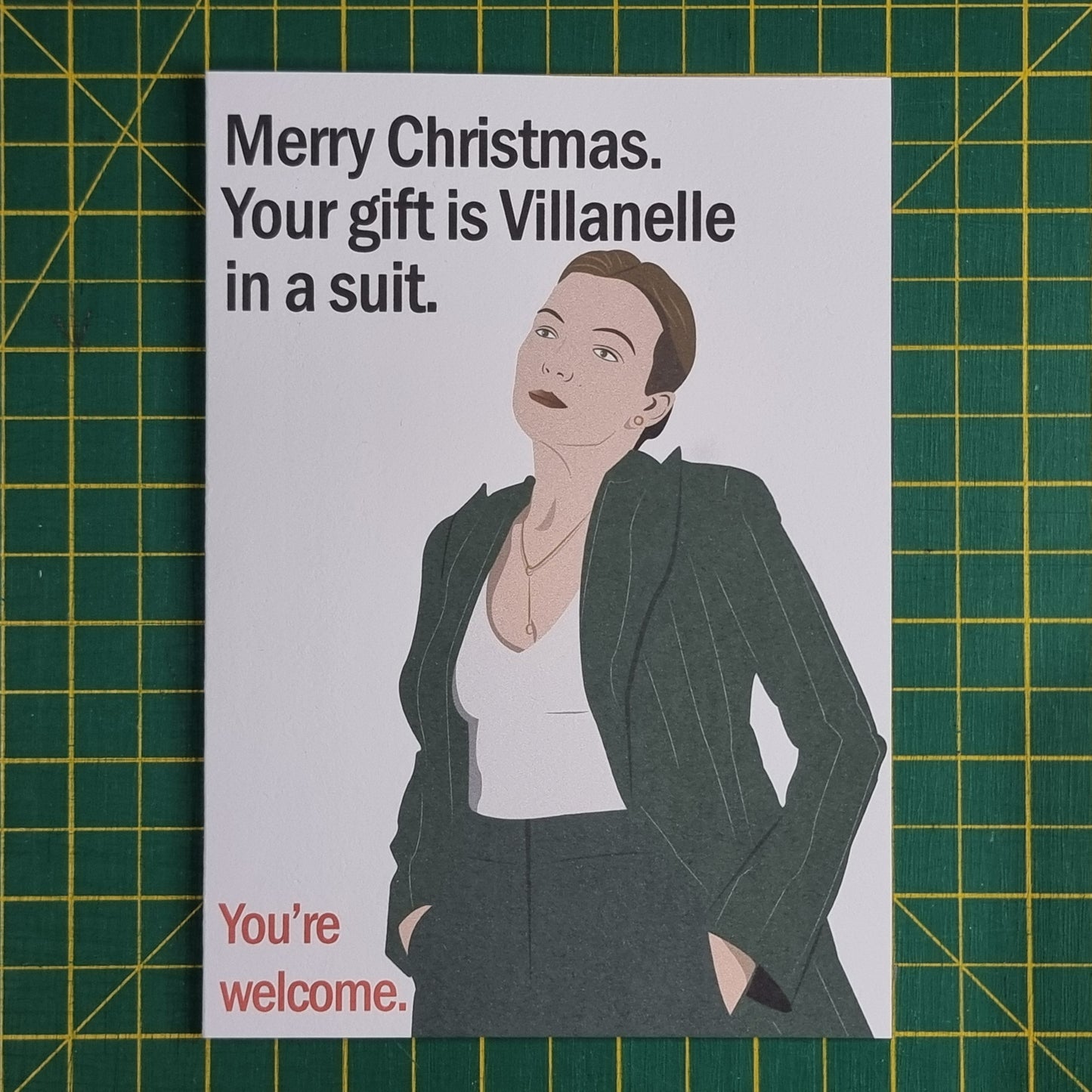 Villanelle Christmas card | Killing Eve