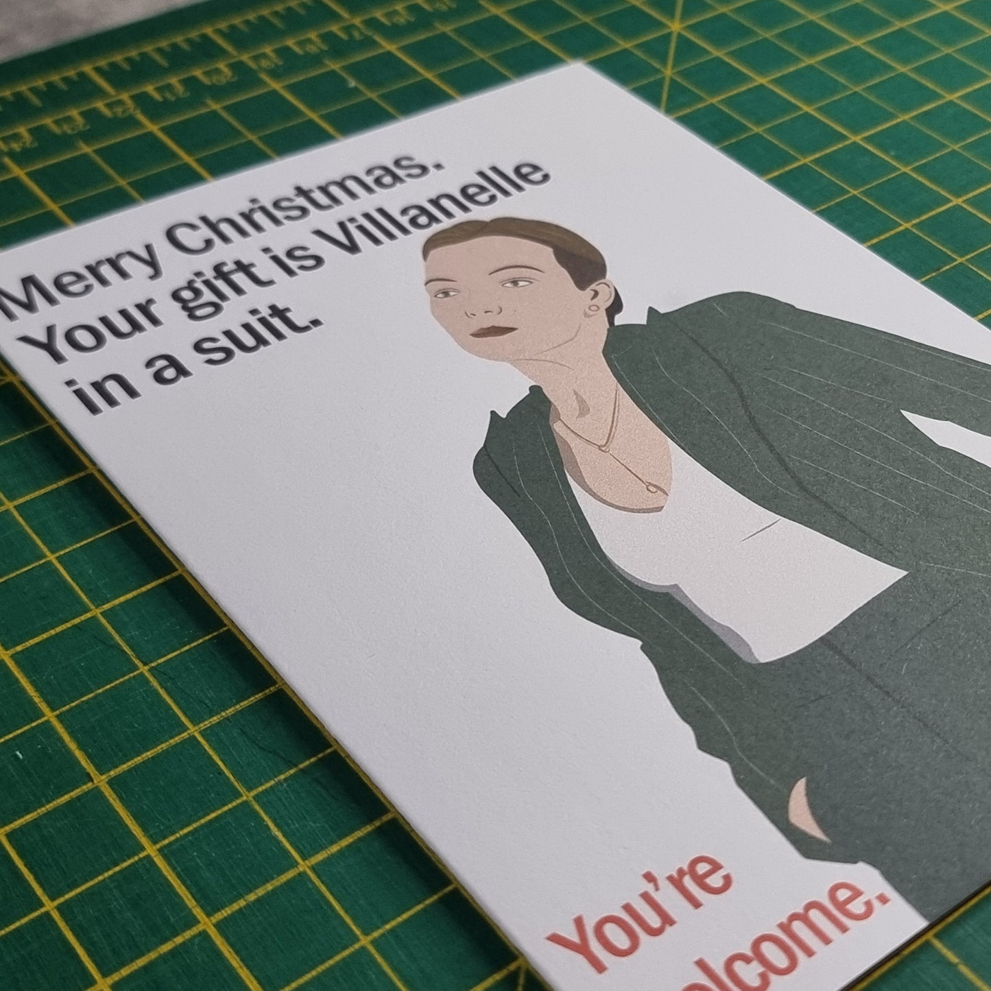 Villanelle Christmas card | Killing Eve