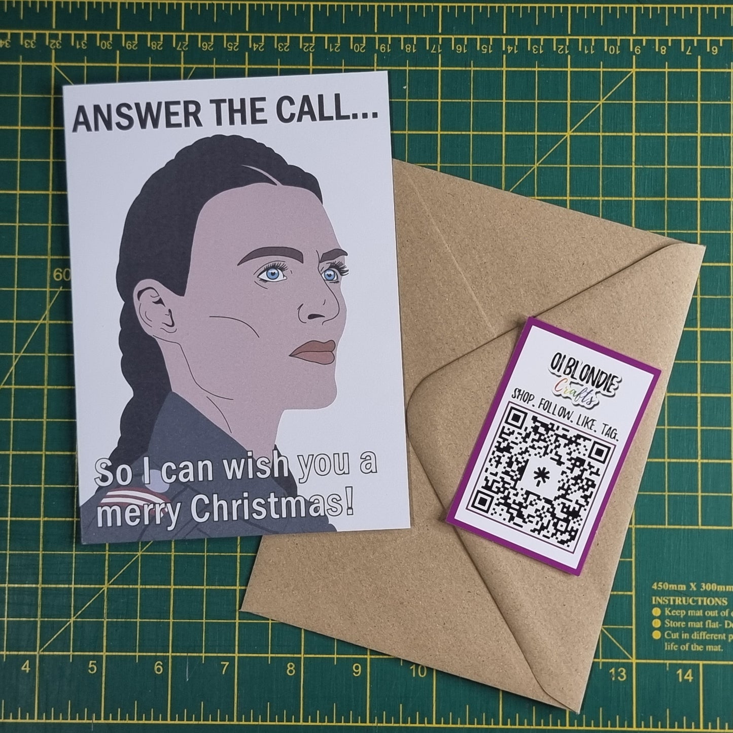 'Answer the call' Christmas card | Motherland Fort Salem Christmas card