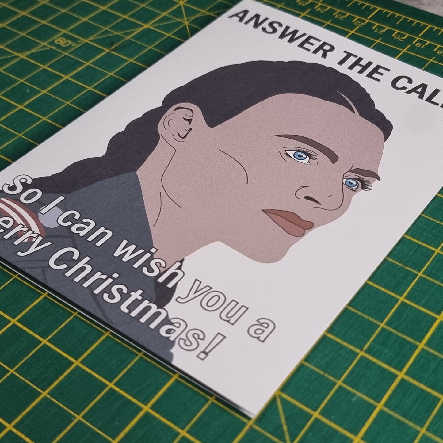 'Answer the call' Christmas card | Motherland Fort Salem Christmas card