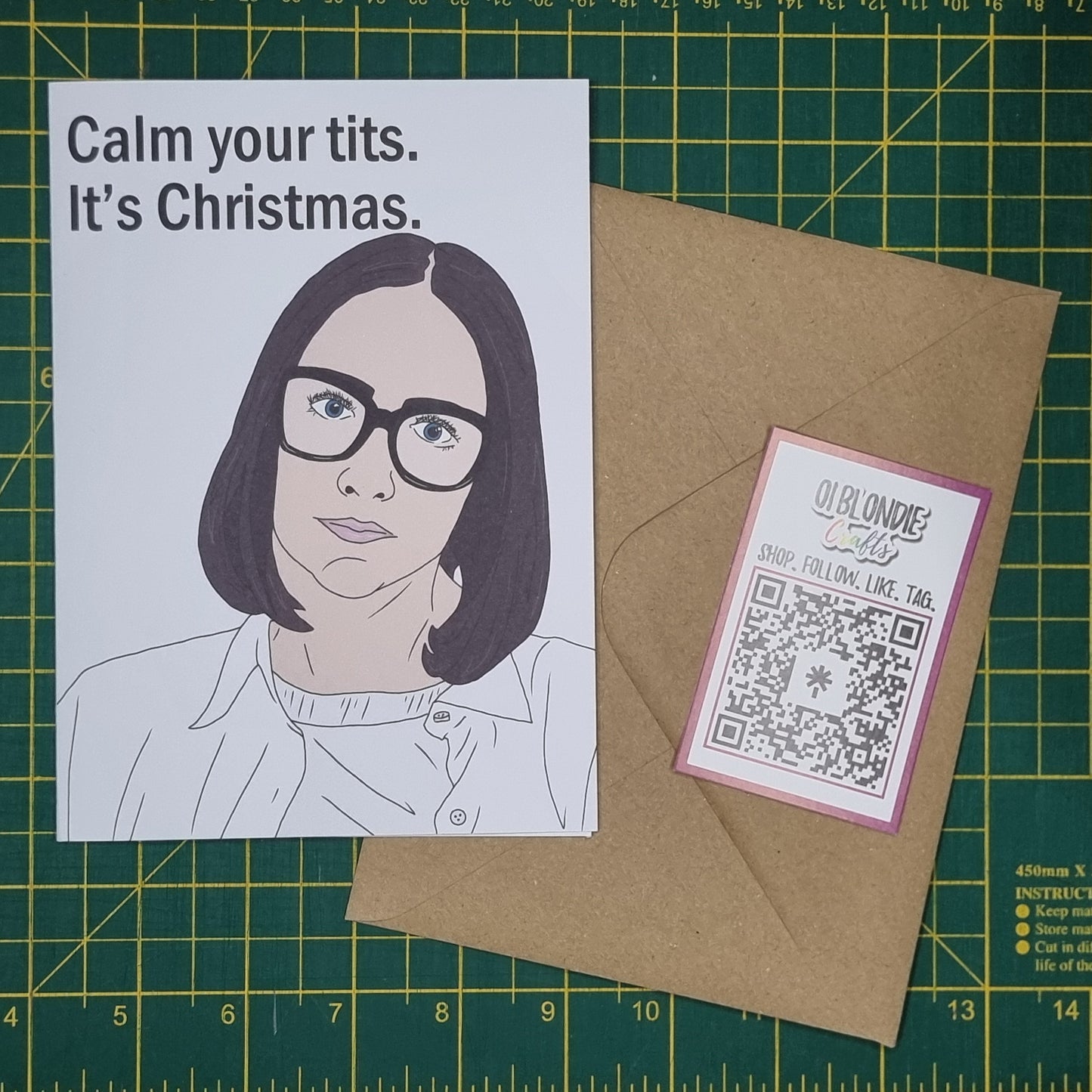 Shalin 'Calm your tits' Christmas card | Clickbait Unfollowed