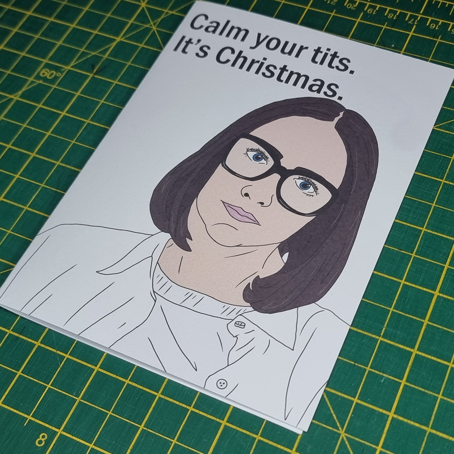 Shalin 'Calm your tits' Christmas card | Clickbait Unfollowed