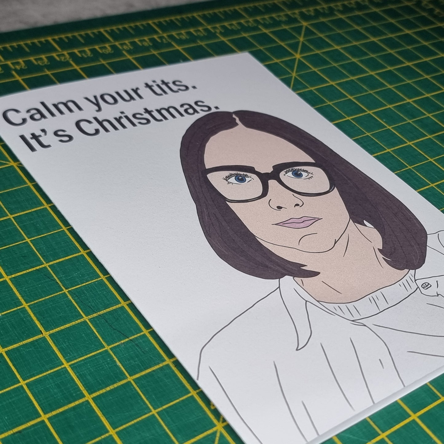 Shalin 'Calm your tits' Christmas card | Clickbait Unfollowed