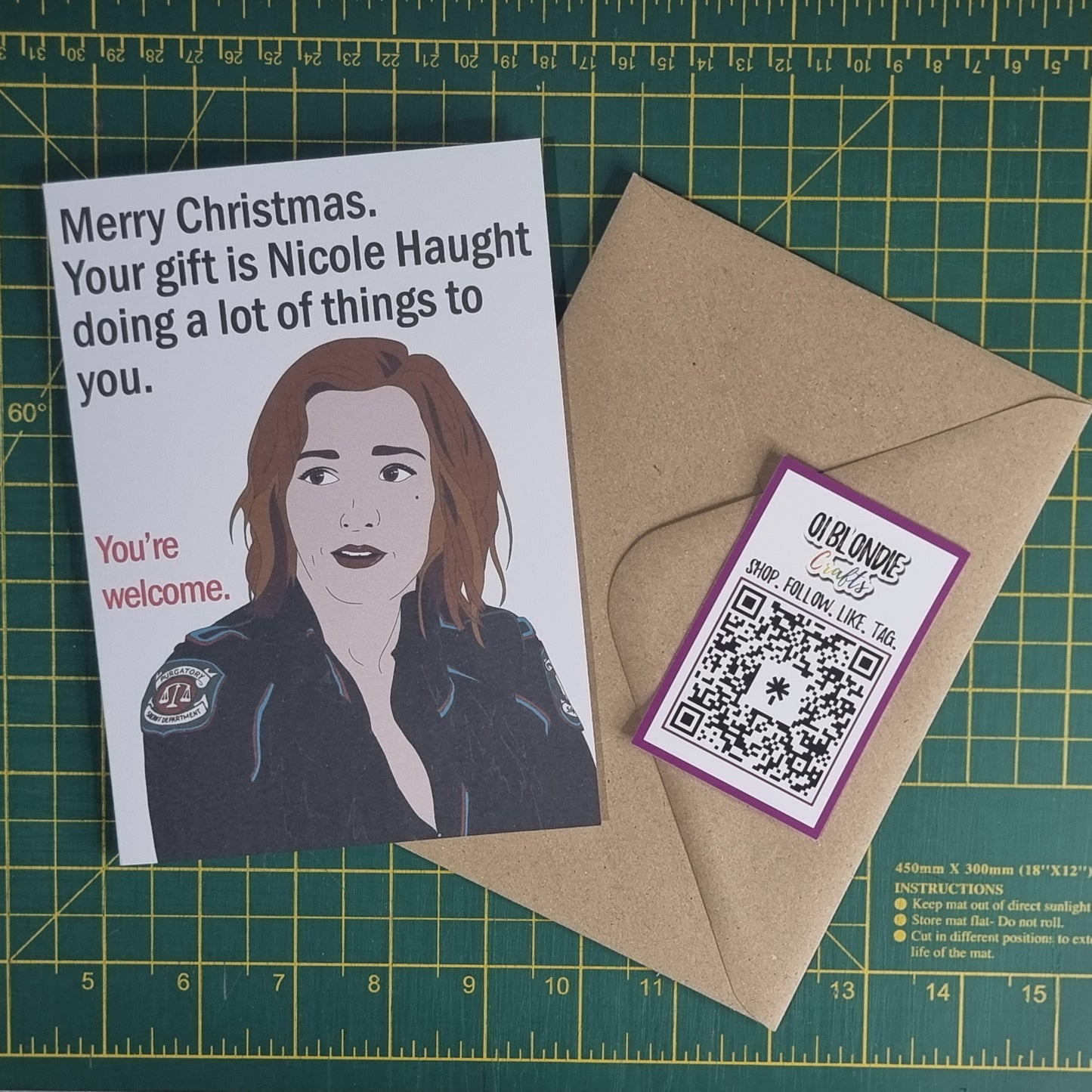 Nicole Haught AU Christmas card | Wynonna Earp Christmas card