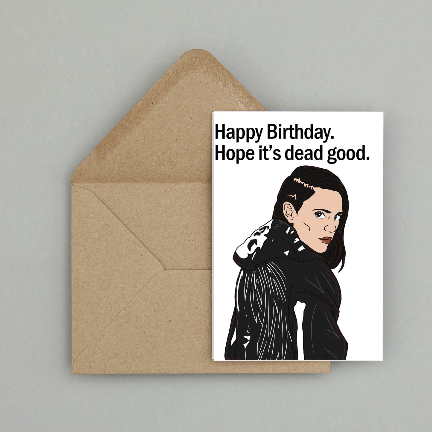 'Hope it's dead good' birthday card | Revival
