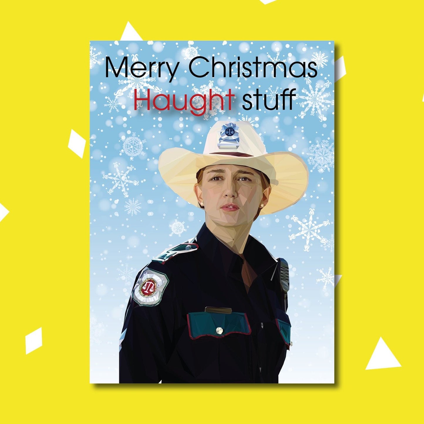 Nicole Haught Christmas card | Wynonna Earp