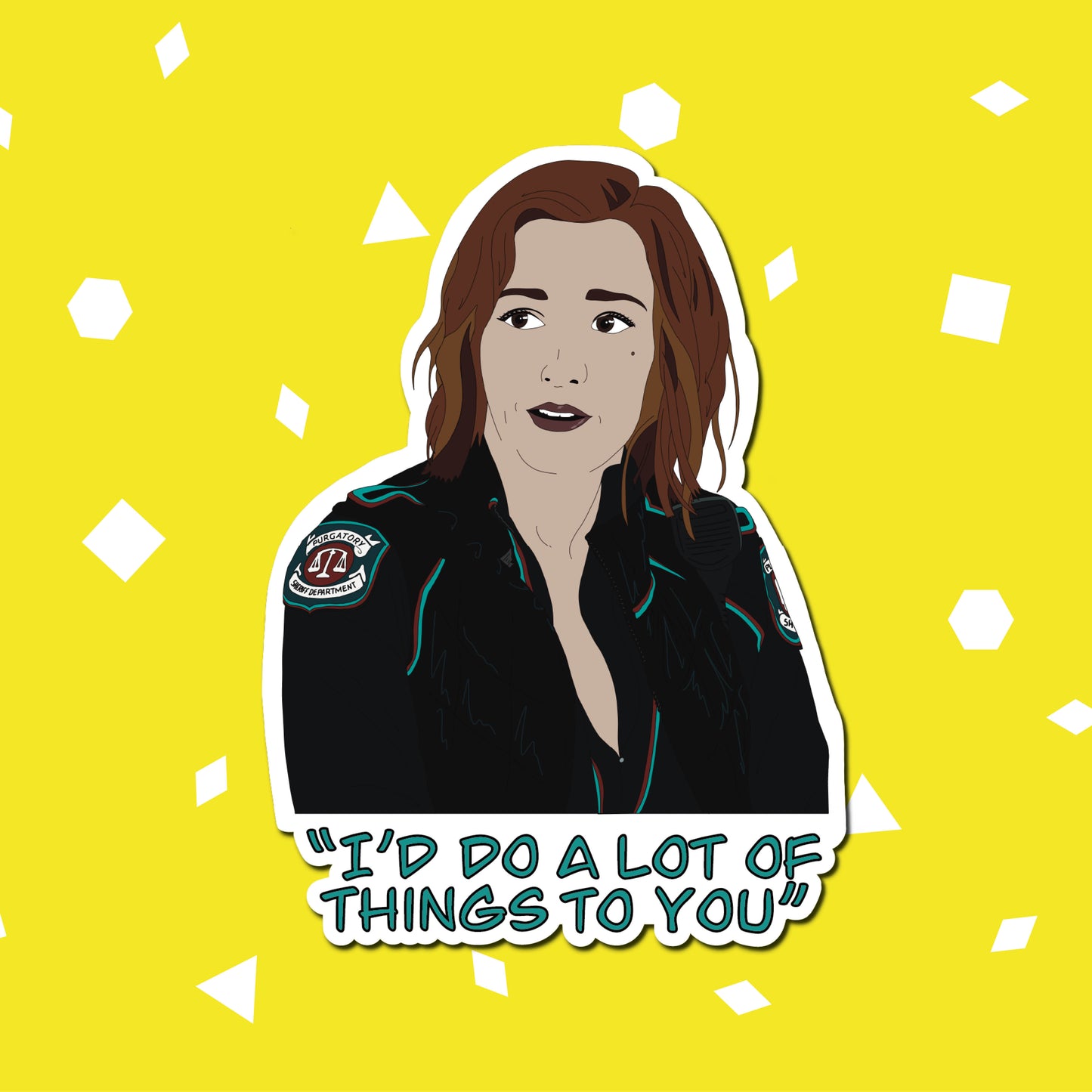 AU Nicole Haught sticker | Wynonna Earp sticker