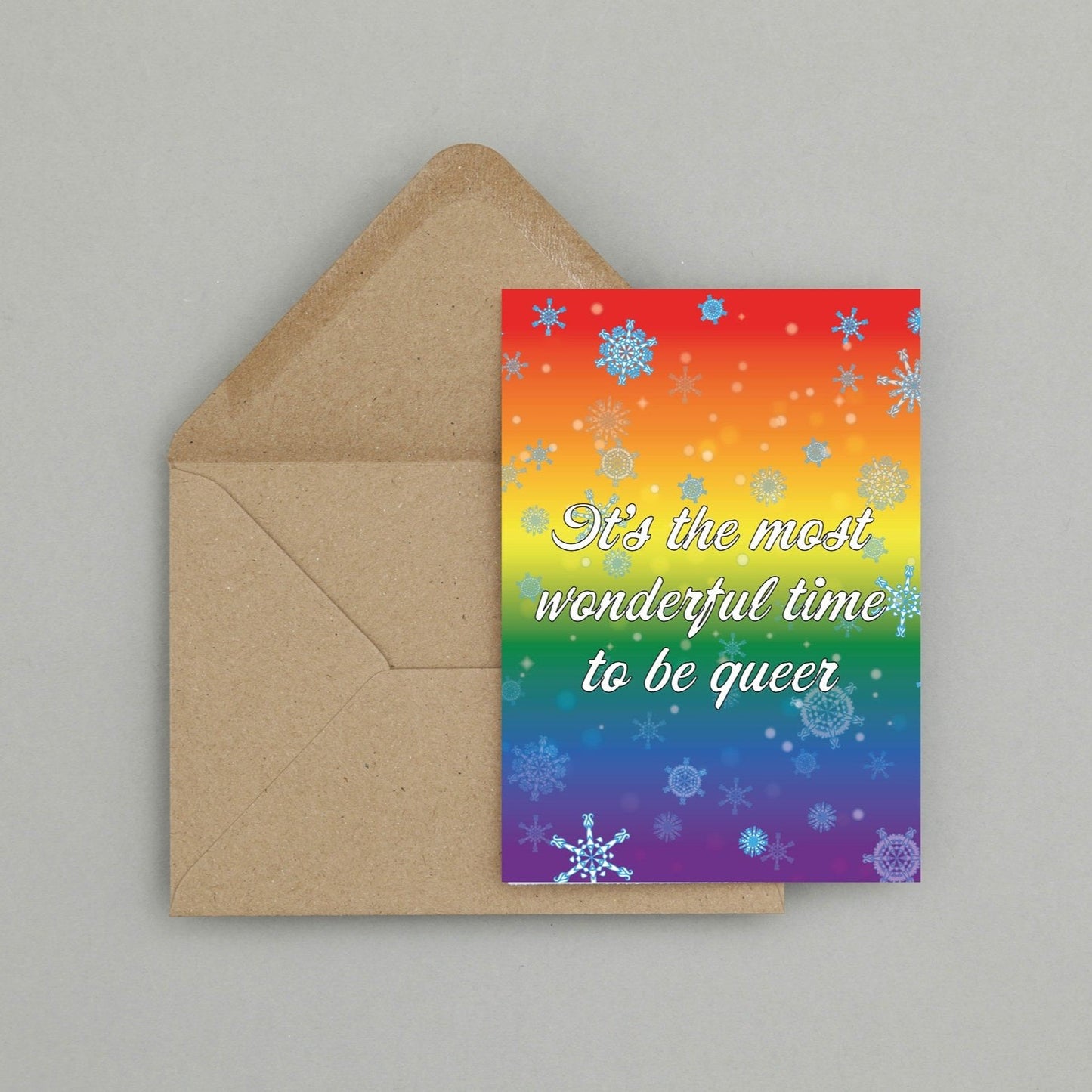 'Most wonderful time to be queer' Christmas Card | LGBT Pride card