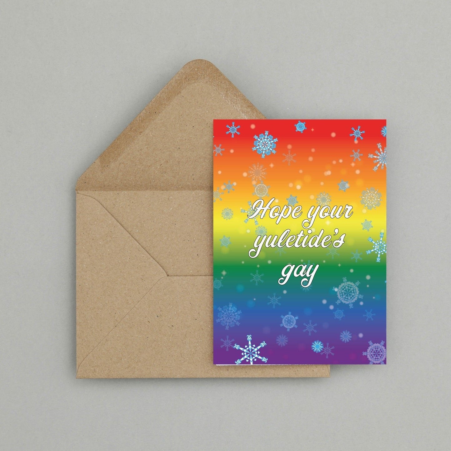 'Hope Your Yuletide's Gay' Christmas Card | LGBT Pride card