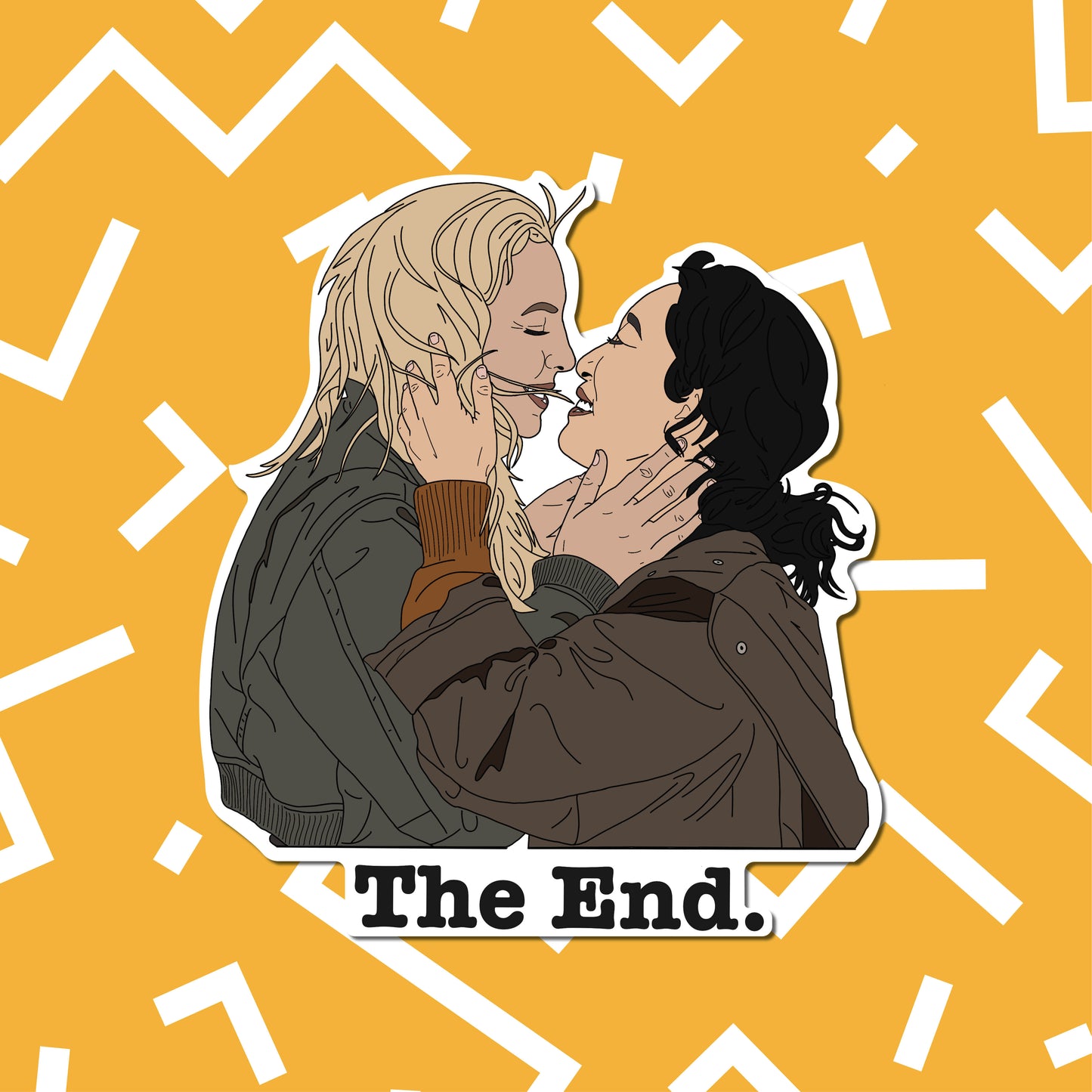 'The End' | Killing Eve sticker | Jodie Comer