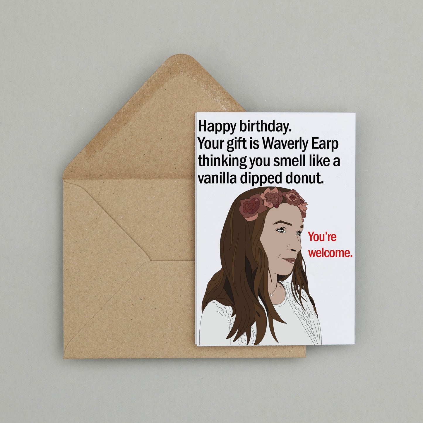 Waverly Earp AU birthday card | Wynonna Earp card