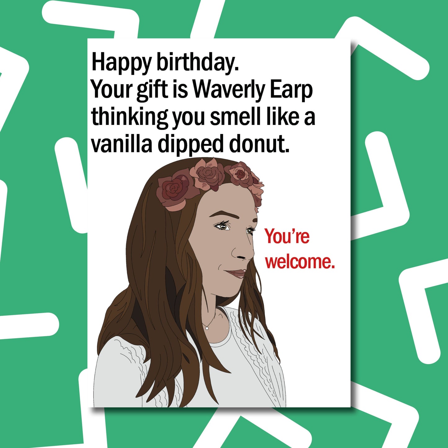 Waverly Earp AU birthday card | Wynonna Earp card