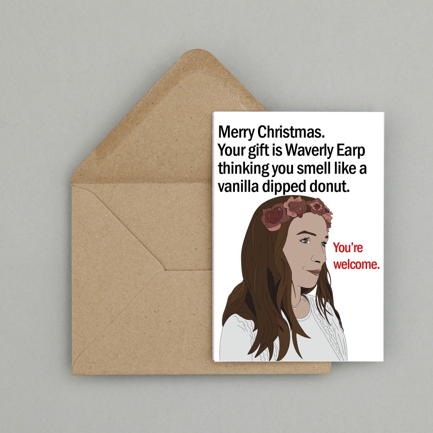 Waverly Earp AU christmas card | Wynonna Earp card