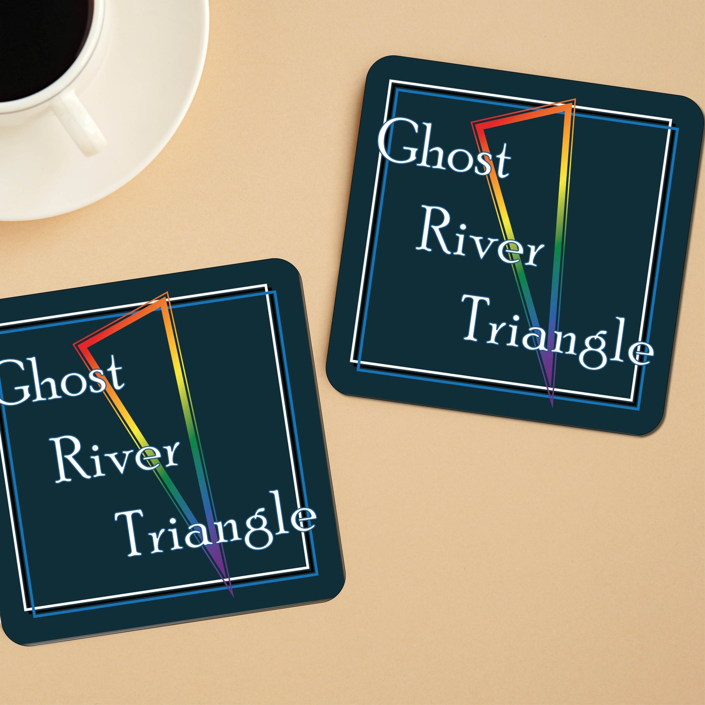 Ghost River Triangle coaster | Wynonna Earp coaster