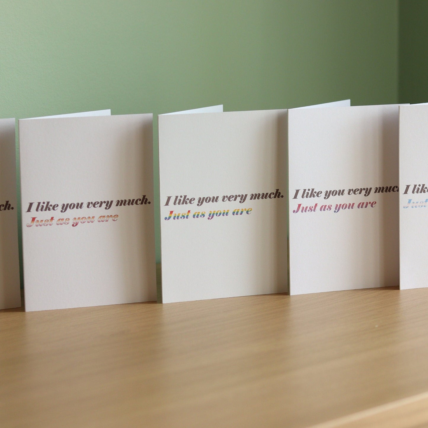 'I like you very much, just as you are' card | Trans Pride card | Transgender pride