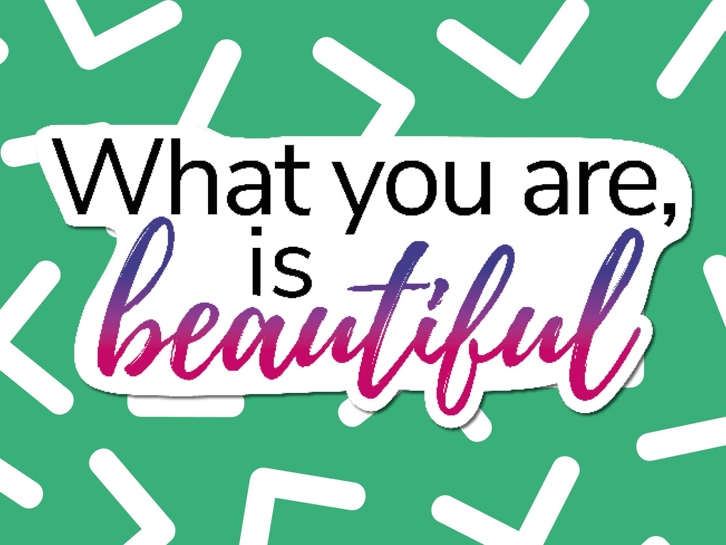 What you are is beautiful' | Warrior Nun sticker