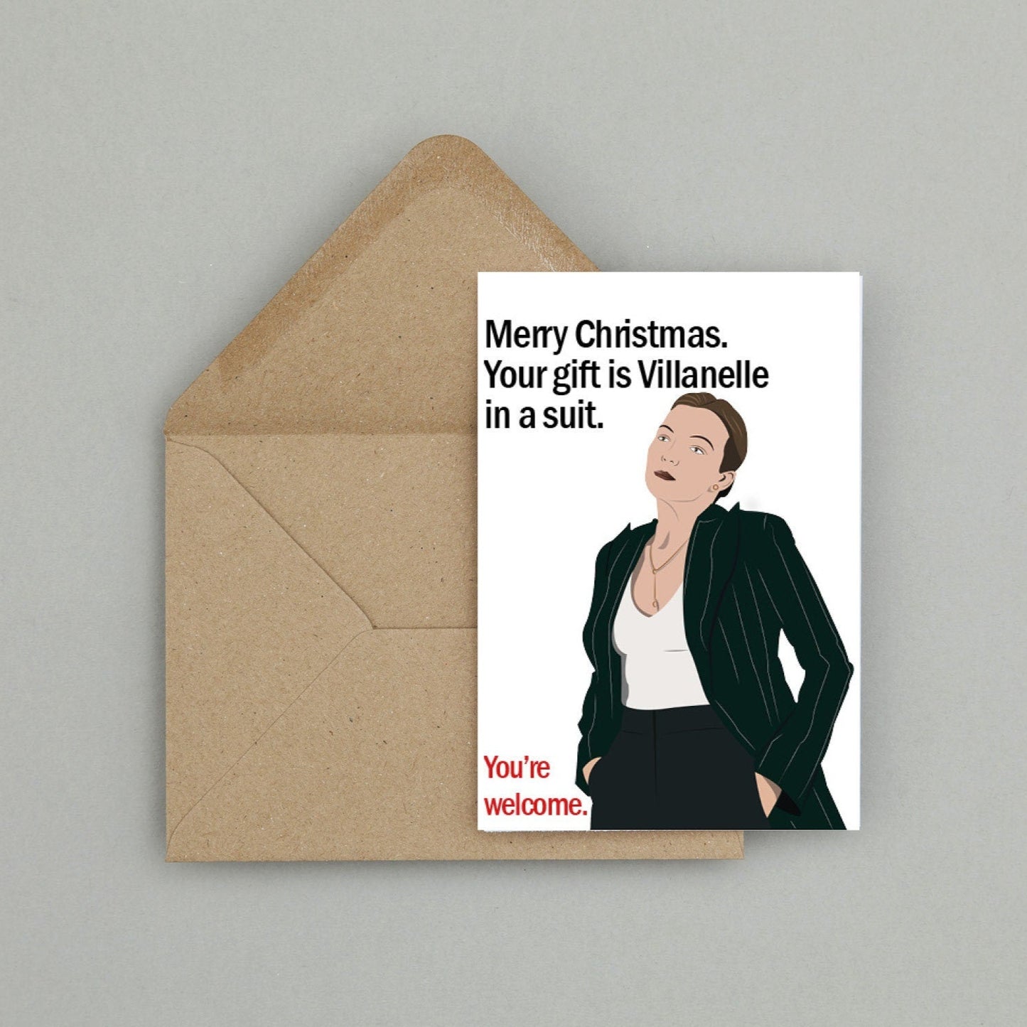Villanelle Christmas card | Killing Eve