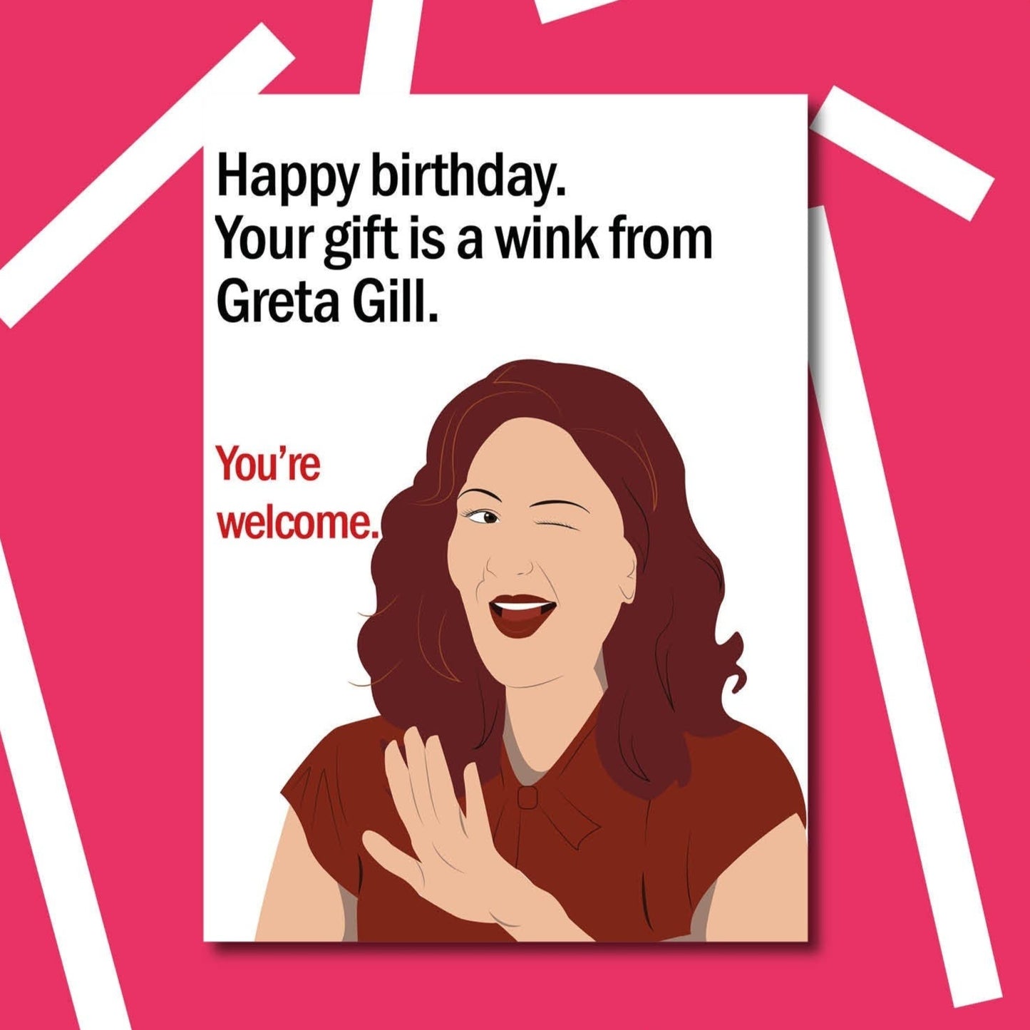 A League of Their Own sticker | Greta Birthday Card