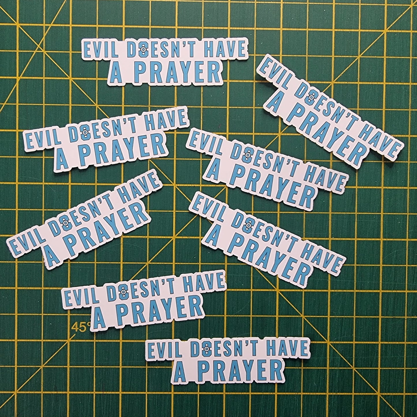 Evil Doesn't Have A Prayer | Warrior Nun sticker