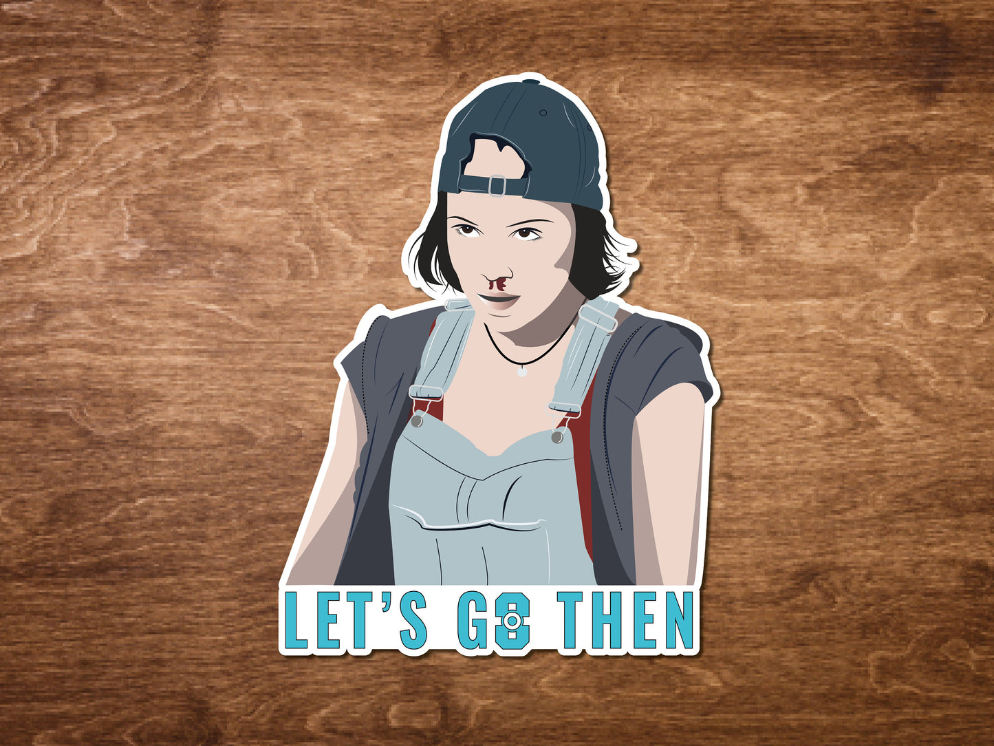 Ava Silva backwards cap 'Let's go then' | Warrior Nun sticker