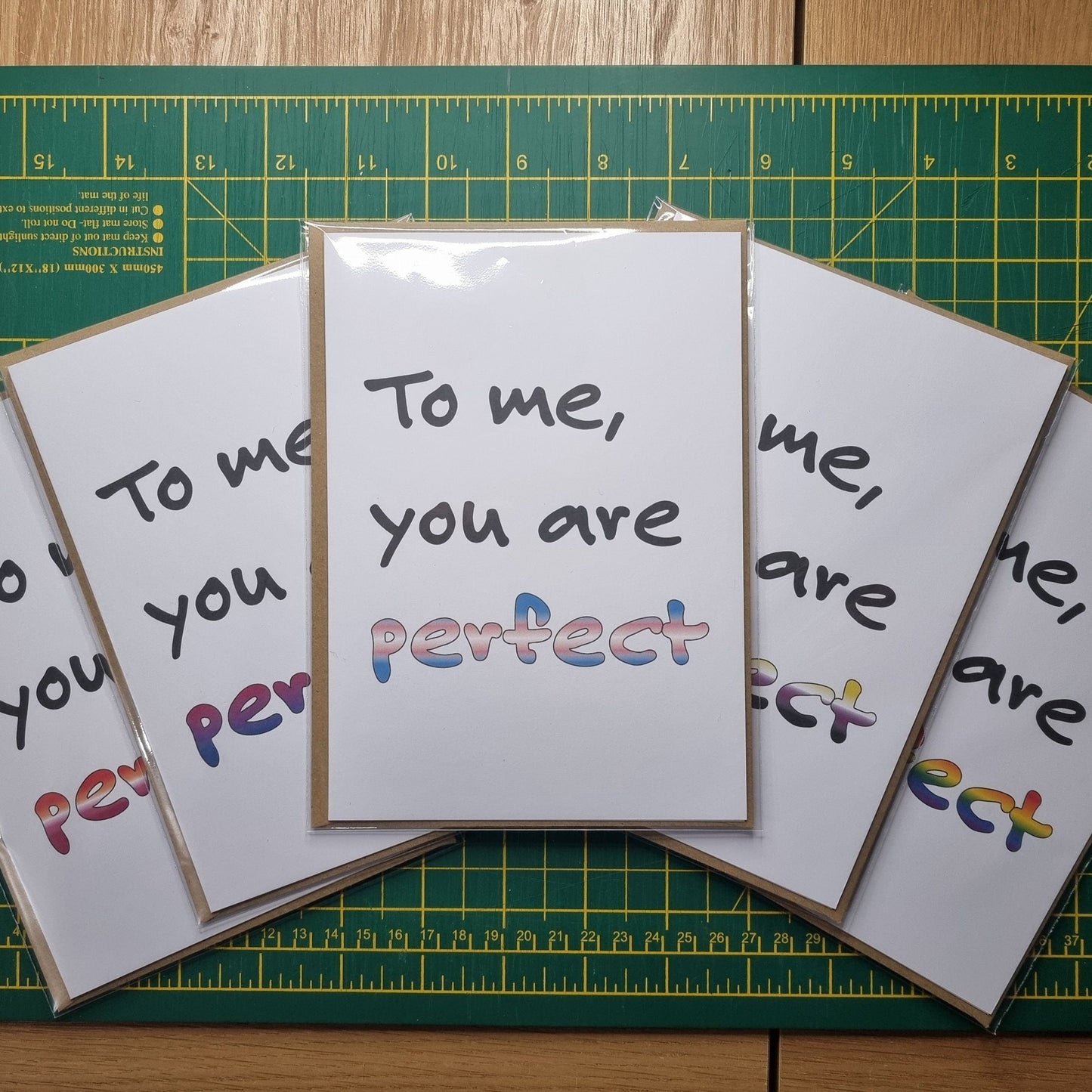 'To me, you are perfect' | Love Actually | Non-binary Pride | Coming out card